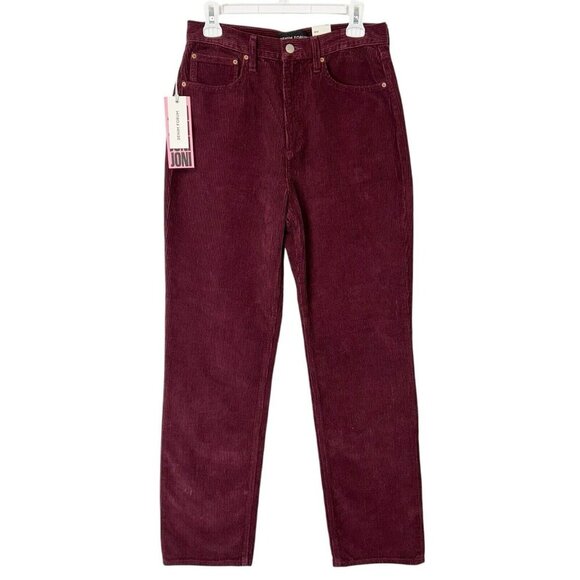 NEW Aritzia Denim Forum 90s Joni High Rise Loose Corduroy Jeans Womens Size 28